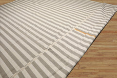 13x16 Light Olive Brown Color Hand Woven All-Over 100% Wool Modern Oriental Rug