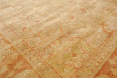 6x9 Tan, Teracotta Gold Color Hand Knotted All-Over 100% Wool Traditional Oriental Rug
