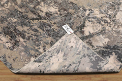 4x9 Gray, Beige, Muted Tones Color Hand Knotted All-Over 100% Wool Modern Oriental Rug