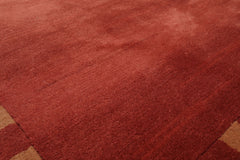 4x6 Gray, Tan Color Hand Knotted All-Over 100% Wool Modern Oriental Rug