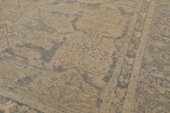 6x9 Beige, Gray, Muted Tones Color Hand Knotted All-Over 100% Wool Transitional Oriental Rug