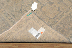 6x9 Beige, Gray, Muted Tones Color Hand Knotted All-Over 100% Wool Transitional Oriental Rug