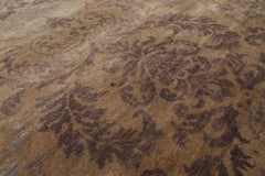 6x9 Beige, Gray, Muted Tones Color Hand Knotted All-Over 100% Wool Transitional Oriental Rug