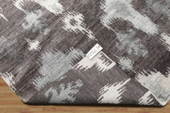 4x6 Gray, Silver, Muted Tones Color Hand Knotted All-Over 100% Wool Modern Oriental Rug