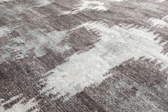 4x6 Gray, Silver, Muted Tones Color Hand Knotted All-Over 100% Wool Modern Oriental Rug