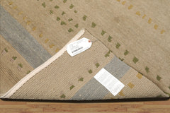 5x8 Tufenkian, Gray, Green Color Hand Knotted All-Over 100% Wool Traditional Oriental Rug