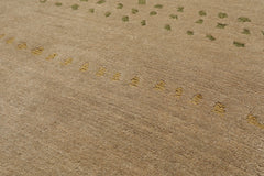 5x8 Tufenkian, Gray, Green Color Hand Knotted All-Over 100% Wool Traditional Oriental Rug