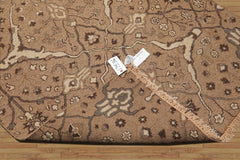 4x6 Camel, Beige, Chocolate Color Hand Knotted All-Over 100% Wool Traditional Oriental Rug