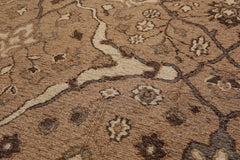 4x6 Camel, Beige, Chocolate Color Hand Knotted All-Over 100% Wool Traditional Oriental Rug