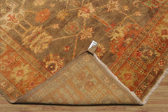 6x9 Gray, Teracotta, Rust Color Hand Knotted All-Over 100% Wool Traditional Oriental Rug
