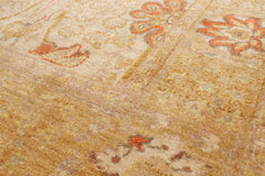 4x6 Beige, Gold, Burnt Orange Color Hand Knotted All-Over 100% Wool Traditional Oriental Rug