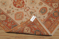 3x5 Beige, Teracotta, Peach Color Hand Knotted All-Over 100% Wool Traditional Oriental Rug