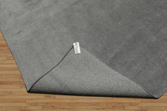 Gray 12'2" x 16'2" Palace Hand Knotted Tibetan Wool and Silk Modern & Contemporary Oriental Area Rug