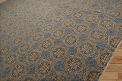 11' x 16'11" Blue, Gold Palace Hand Knotted Tibetan 100% Wool Designer Transitional Oriental Area Rug