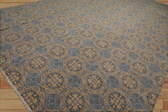 11' x 16'11" Blue, Gold Palace Hand Knotted Tibetan 100% Wool Designer Transitional Oriental Area Rug