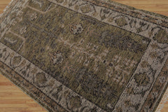 3x5 Pistacchio, Beige Hand Knotted Turkish Oushak 100% Wool Traditional Oriental Area Rug