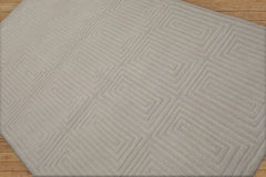 Gailand 5x7 Hand Tufted Hand Made 100% Wool Designer Modern & Contemporary Oriental Area Rug Tone On Tone, Gray Color