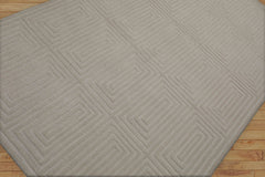 Gailand 5x7 Hand Tufted Hand Made 100% Wool Designer Modern & Contemporary Oriental Area Rug Tone On Tone, Gray Color