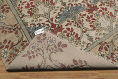 8x10 Beige, Moss Hand Knotted Oushak 100% Wool William Morris Arts & Crafts Oriental Area Rug