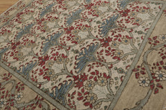 8x10 Beige, Moss Hand Knotted Oushak 100% Wool William Morris Arts & Crafts Oriental Area Rug