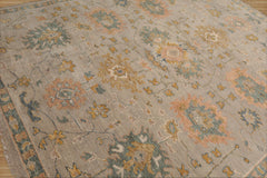 Terramuggus 8x10 Hand Knotted Muted Turkish Oushak 100% Wool Traditional Oriental Area Rug Taupe, Peach Color