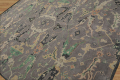 Plotnick 8x10 Hand Tufted Hand Made 100% Wool Modern & Contemporary Oriental Area Rug Gray, Moss Color