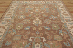 Stephine 8x10 Hand Tufted Hand Made 100% Wool Modern & Contemporary Oriental Area Rug Brown, Ivory Color