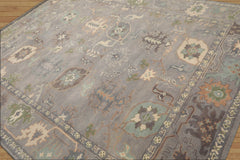 Jarmani 8x10 Hand Tufted Hand Made 100% Wool Modern & Contemporary Oriental Area Rug Silver Gray, Ivory Color