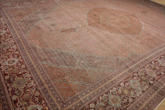 Penix Palace Hand Knotted Wool and Silk Traditional Oriental Area Rug Beige, Rust Color