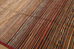 6x9 Hand Knotted 100% Wool Chobi Peshawar Modern & Contemporary Oriental Area Rug Rust, Beige Color