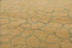 2x3 Hand Knotted Tibetan 100% Wool Michaelian & Kohlberg Transitional Oriental Area Rug Gold, Mint Color