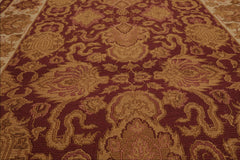 3x5 Hand Knotted Tibetan 100% Wool Reversible Soumak Traditional Oriental Area Rug Rust, Ivory Color