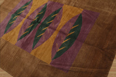 5x7 Hand Knotted Tibetan 100% Wool Michaelian & Kohlberg Traditional Oriental Area Rug Lavander, Gold Color