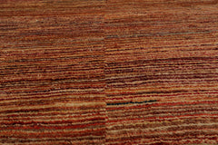 4x6 Hand Knotted Persian 100% Wool Peshawar Modern & Contemporary Oriental Area Rug Brown, Rust Color