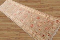 Runner Hand Knotted 100% Wool Chobi Peshawar Traditional Oriental Area Rug toupe, Beige Color