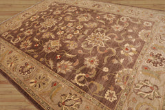 9x12 Hand Knotted Persian 100% Wool Chobi Peshawar Traditional Oriental Area Rug Brown, Tan Color