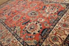 Palace Hand Knotted Persian 100% Wool Mahal Arts & Crafts Oriental Area Rug Salmon, Ivory Color