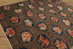 8x10 Hand Knotted Tibetan 100% Wool Michaelian & Kohlberg Traditional Oriental Area Rug Blue, Brown Color