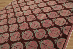 Multi Size Hand Knotted Tibetan 100% Wool Michaelian & Kohlberg Traditional Oriental Area Rug Brown, Raspberry Color