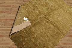 4x6 Hand Knotted Tibetan 100% Wool Michaelian & Kohlberg Traditional Oriental Area Rug Lime, Tone On Tone Color