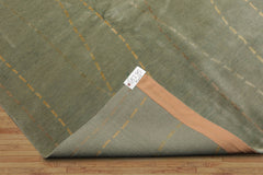 9x12 Hand Knotted Tibetan 100% Wool Tibetan Traditional Oriental Area Rug Mint, Gold Color