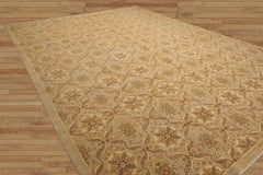 10x14 Hand Knotted 100% Wool Peshawar Traditional Oriental Area Rug Tan, Gray Color