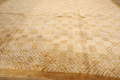 9x12 Hand Knotted Persian 100% Wool Transitional Oriental Area Rug Beige,Gold Color