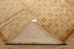 9x12 Hand Knotted Persian 100% Wool Transitional Oriental Area Rug Beige,Gold Color