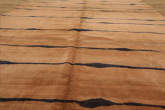 6x9 Hand Knotted Tibetan 100% Wool Michaelian & Kohlberg Modern & Contemporary Oriental Area Rug Caramel, Charcoal Color