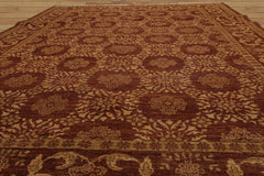 6x9 Hand Knotted 100% Wool Traditional Oriental Area Rug Brown, Tan Color