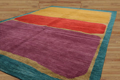 6x9 Hand Knotted Tibetan 100% Wool Michaelian & Kohlberg Traditional Oriental Area Rug Gold,Coral Color