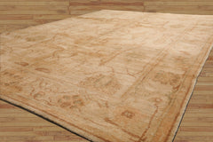 6x9 Hand Knotted Tibetan 100% Wool Michaelian & Kohlberg Traditional Oriental Area Rug Beige, Peach Color