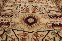 5x7 Hand Knotted Tibetan 100% Wool Traditional Oriental Area Rug Beige, Tan Color