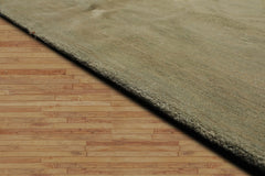 9x12 Hand Knotted Tibetan 100% Wool Modern & Contemporary Oriental Area Rug Moss, Tone On Tone Color